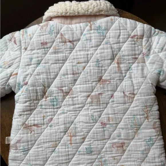 Elegant Baby Pony Meadow Organic Muslin Quilted Jacket 9-12 Months - Picture 13 of 17